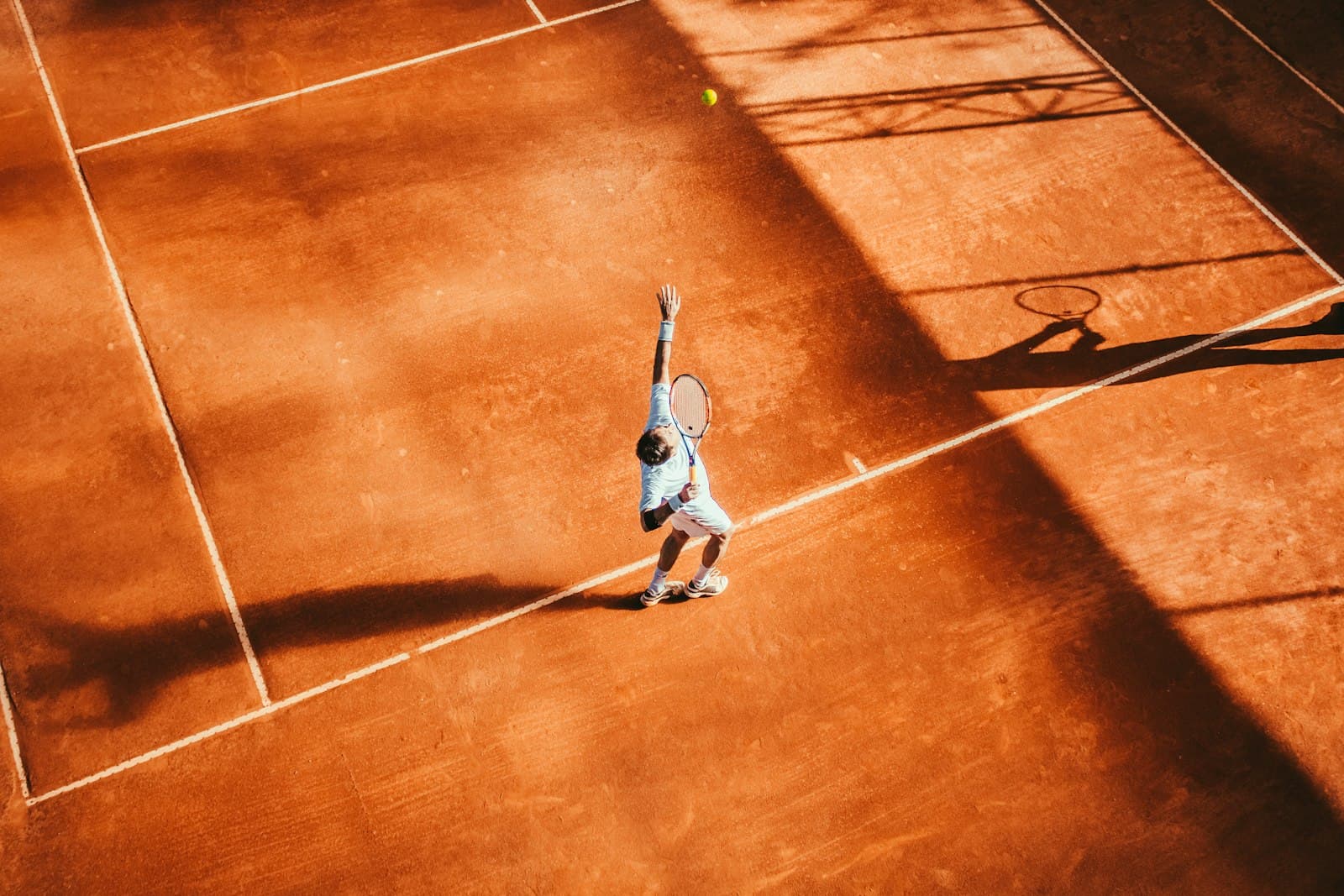 Tennis court action