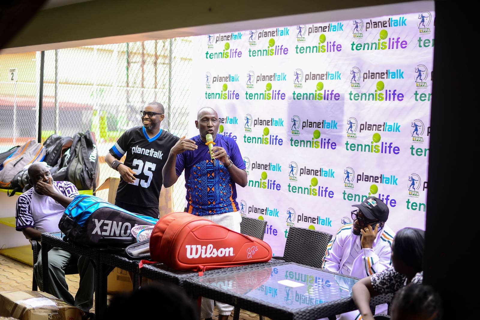 A TPPA representative addressing attendees at the Lagos handover event